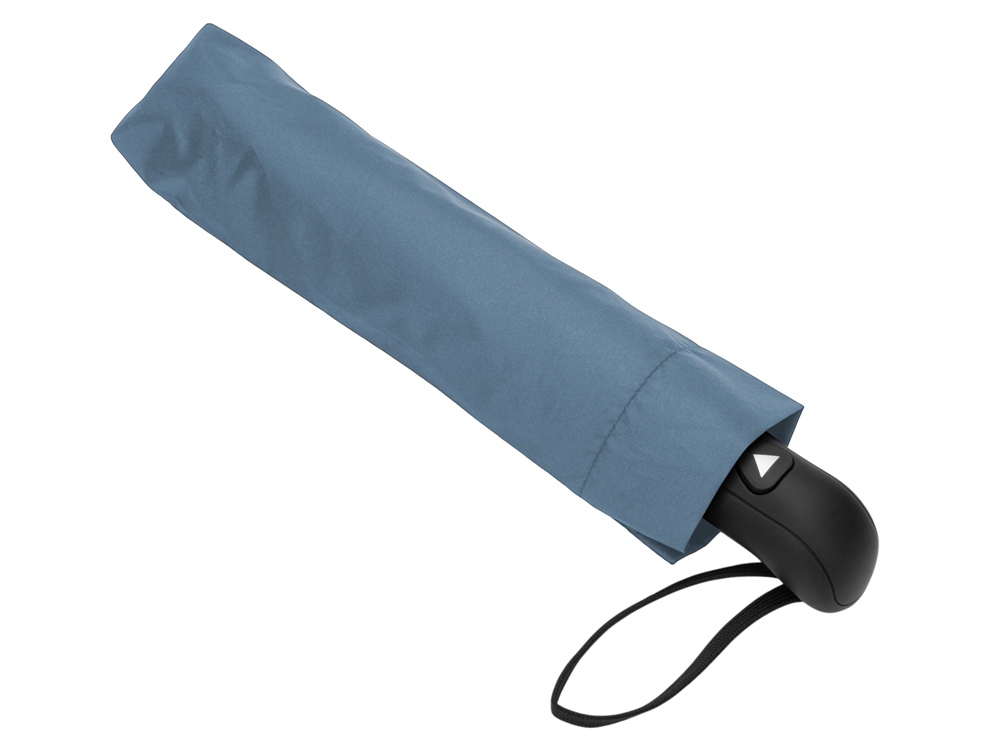 Зонт-полуавтомат Roof с куполом из переработанного пластика, антрацит 2165C-3