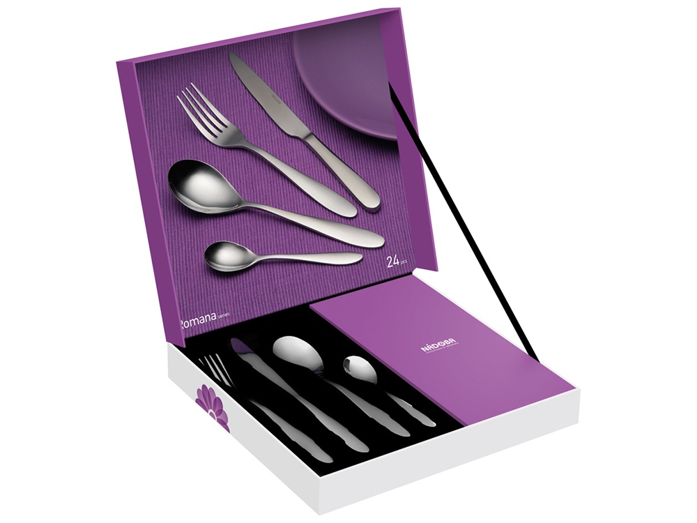Набор столовых приборов, 24 предмета, NADOBA, серия ROMANA-1