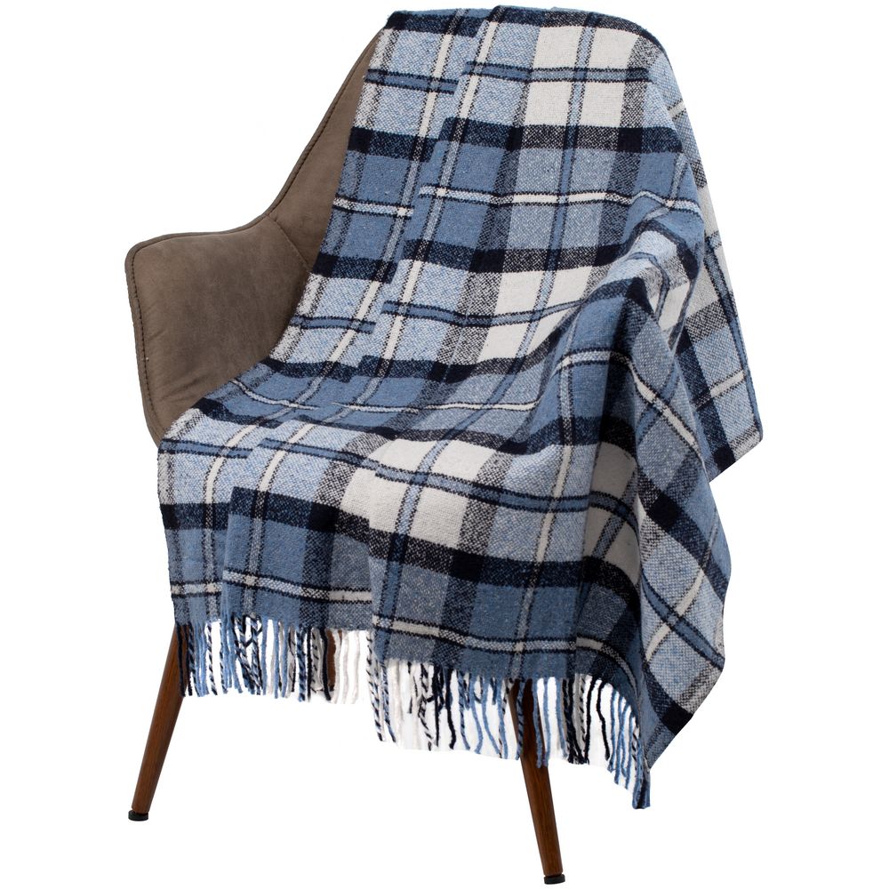 Плед Dublin, сине-голубой-1