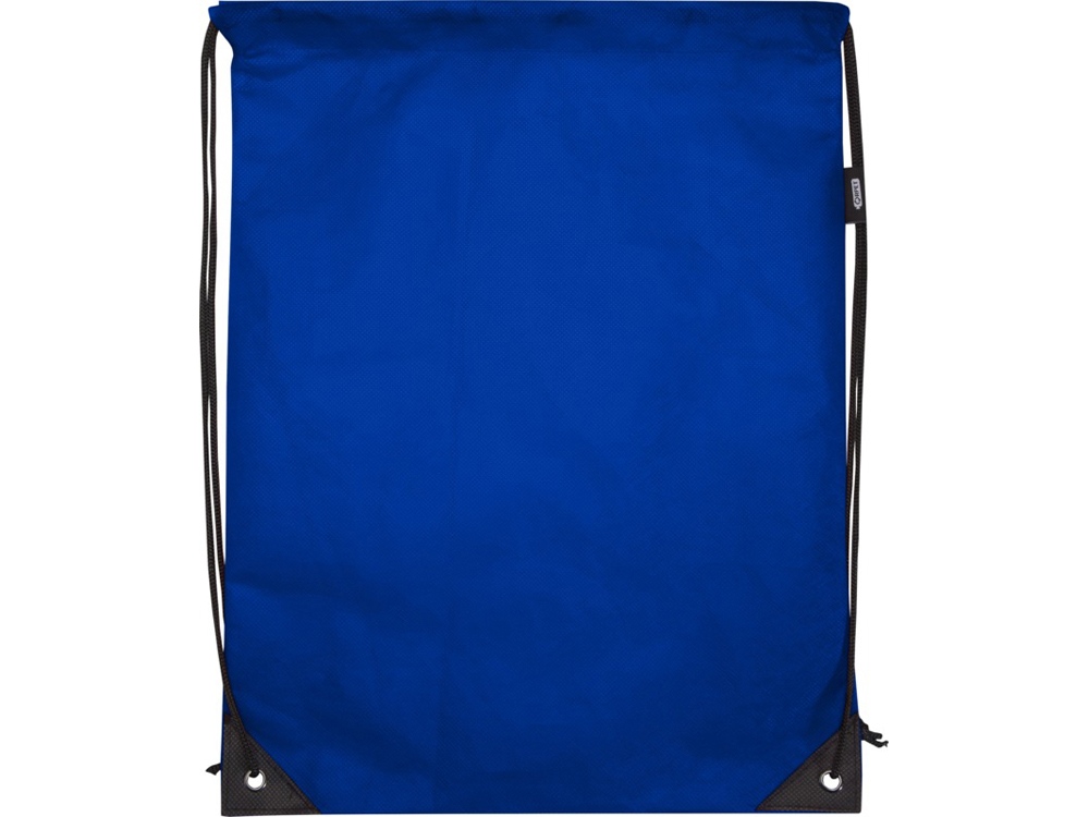 Рюкзак-мешок  на шнурке Evergreen из переработанного нетканого материала, ярко-синий-1