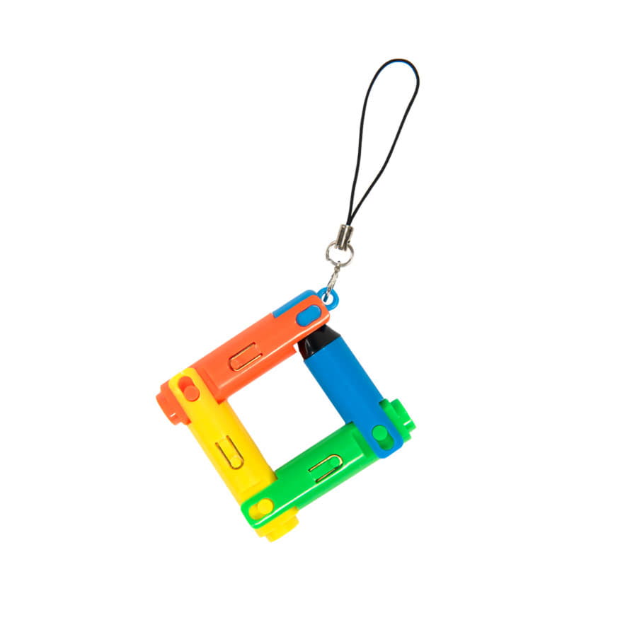 Авторучка-трансформер  "Радуга" с фонариком, разные цвета-1