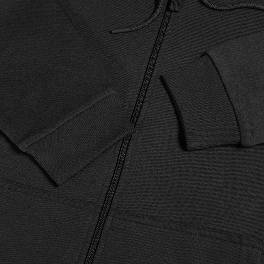 Толстовка унисекс на молнии с капюшоном EVEREST 2 260, черный-6