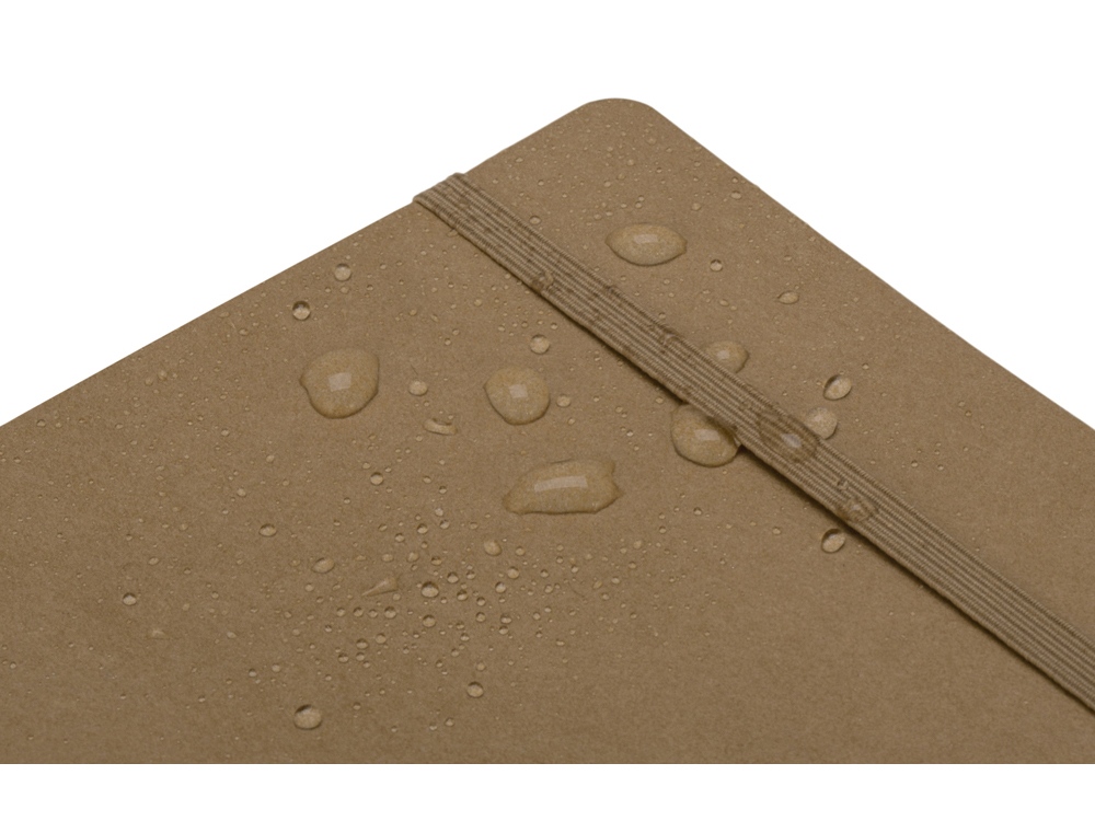 Блокнот из моющегося крафта и каменной бумаги А5 Fleekstone, гибкая обложка, натуральный-5