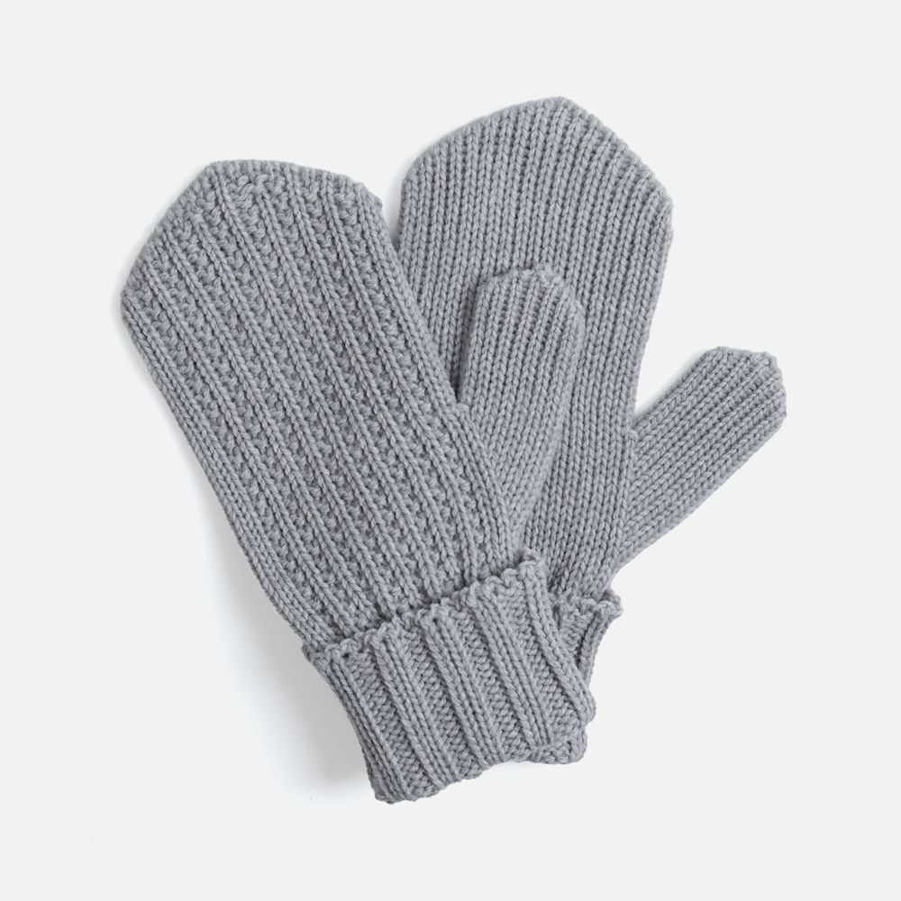 Варежки Nordkyn, светло-серый меланж-0