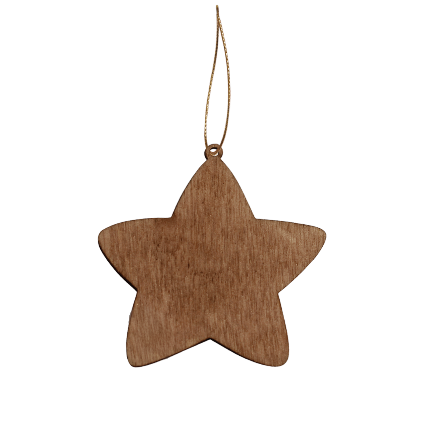 Ёлочная игрушка Звездочка (белый с золотым )-1