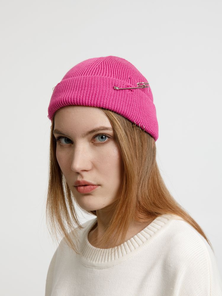 Шапка Pricker, розовая (малиновая)-5