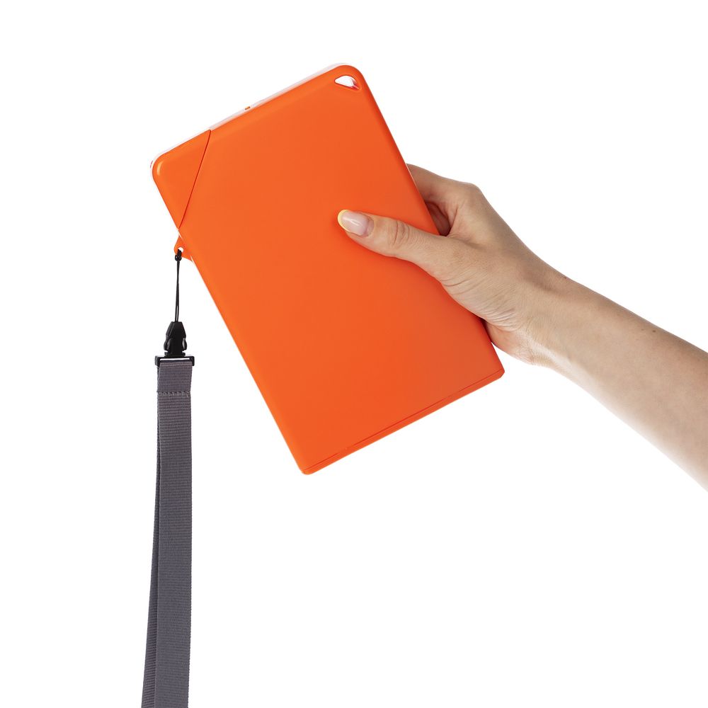 Плоская бутылка для воды Flacon, оранжевая-3