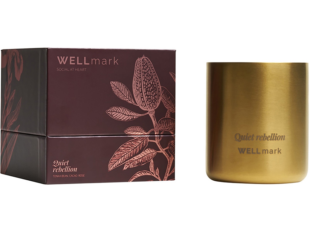 Ароматическая свеча Wellmark Quiet Rebellion - Золотой-3