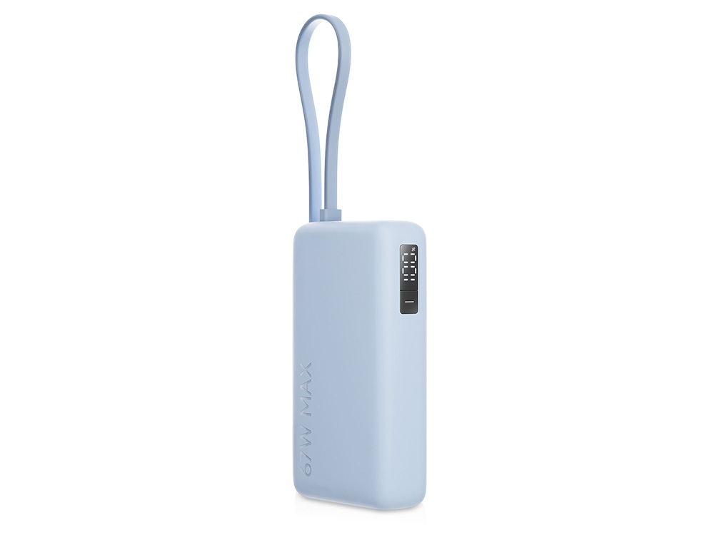 Внешний аккумулятор со встроенным кабелем Xiaomi 67W Power Bank 10000 (Integrated Cable) Ice Blue-0
