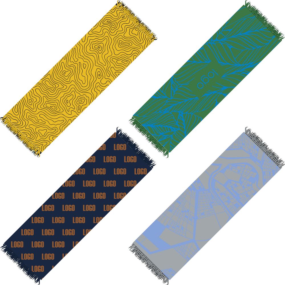 Палантин с бахромой на заказ Rinn Fint, полушерсть-0