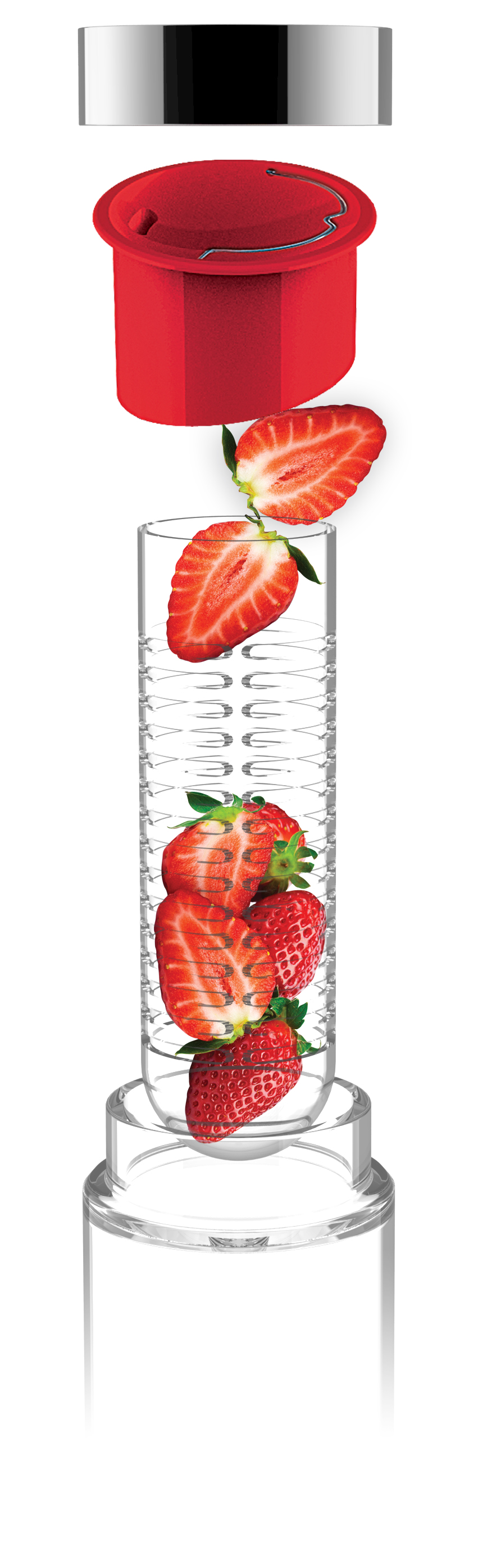 Бутылка FLAVOUR IT, 480 мл, серебряный/ зеленый-3