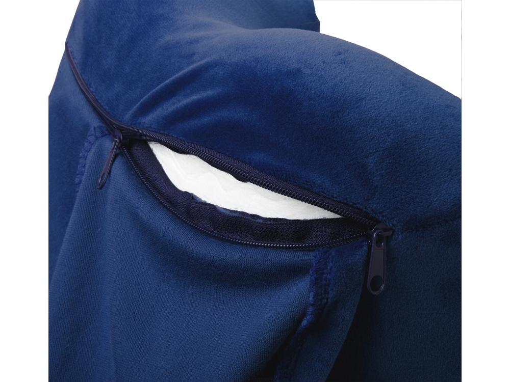 Подушка с эффектом памяти, с капюшоном Dream Hood, синий-3