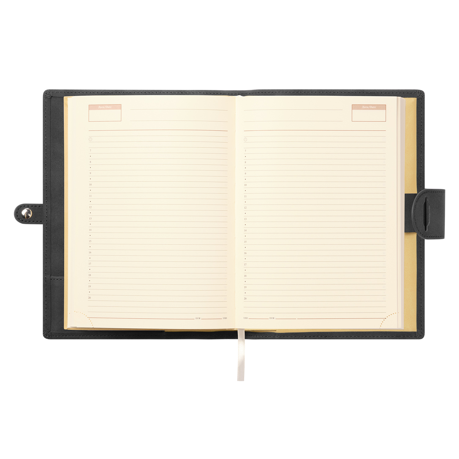 Ежедневник-портфолио Пассаж (Passage NEO) недатированный в подарочной коробке, черный-7