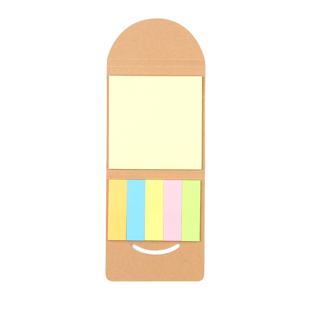 Набор цветных бумажных стикеров Smiler, Светло-коричневый-1