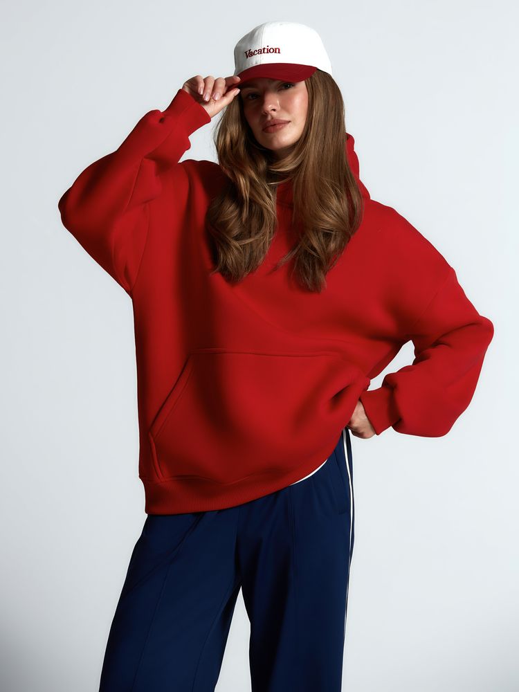 Худи Kulonga Oversize, красное-3