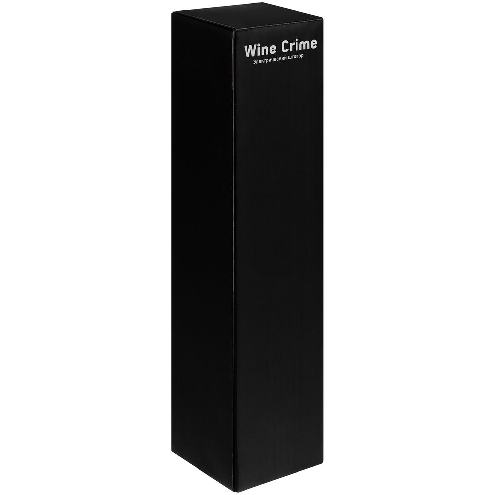 Электрический штопор с ножом для фольги Wine Crime, черный-3