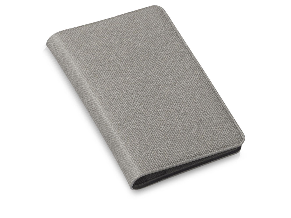 Футляр-книжка на 4-е карты с RFID Favor, серый-0