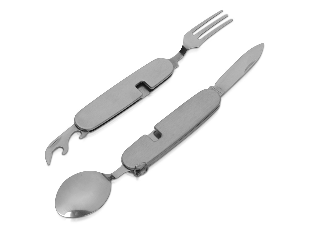 Приборы Camper 4 в 1 в чехле: вилка, ложка, нож, открывалка-6