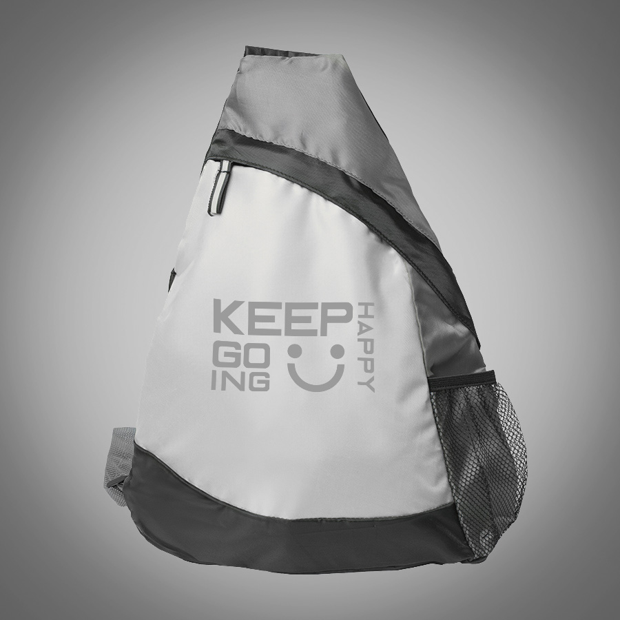 Рюкзак Pick, белый/серый/чёрный, 41 x 32 см, 100% полиэстер 210D, белый-4