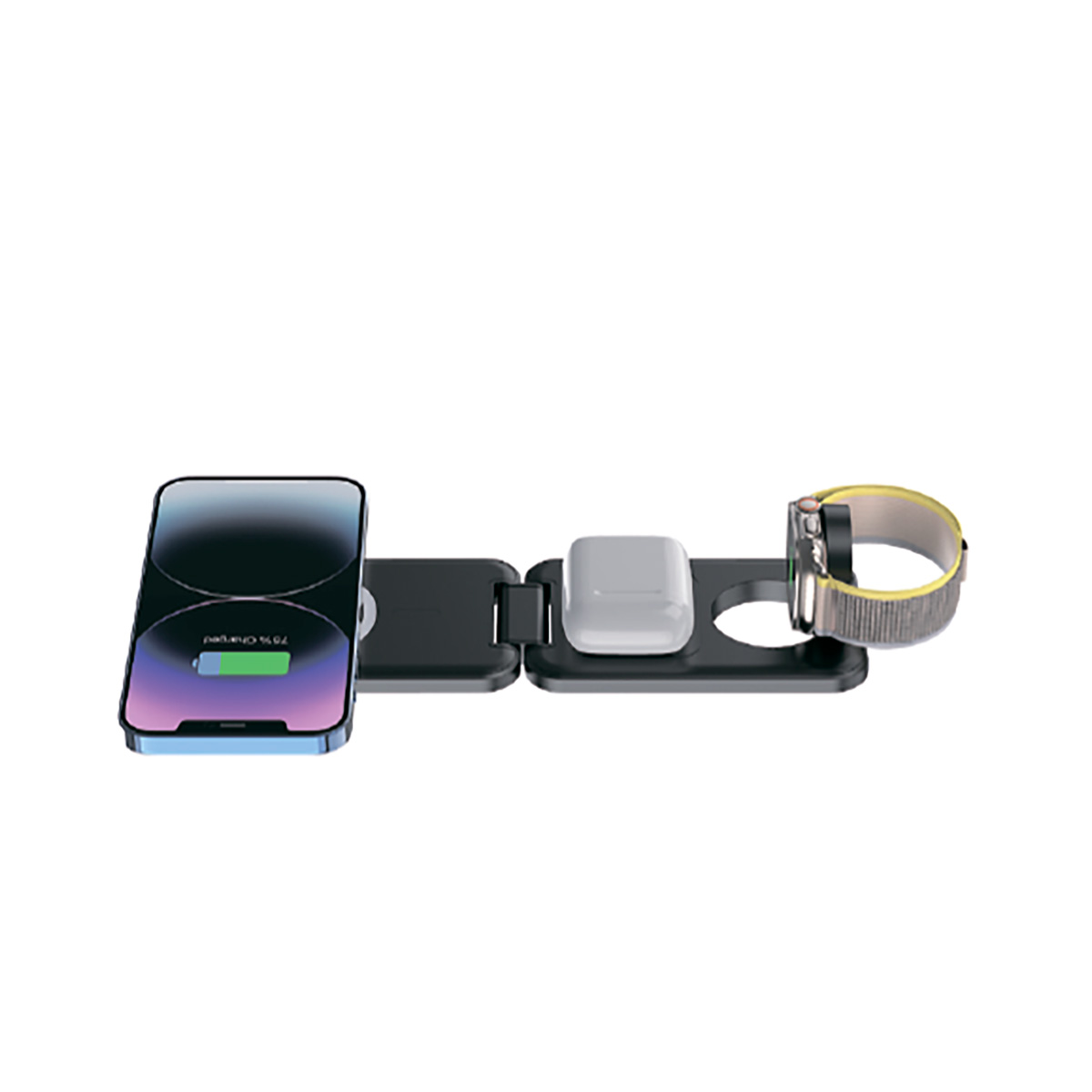 Складная беспроводная (15W) зарядная станция "Slap" с MagSafe-2