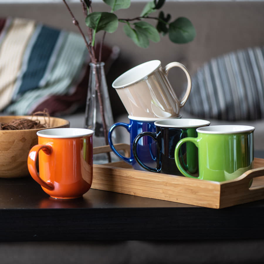 Кружка PERLA, зеленый, белый-7