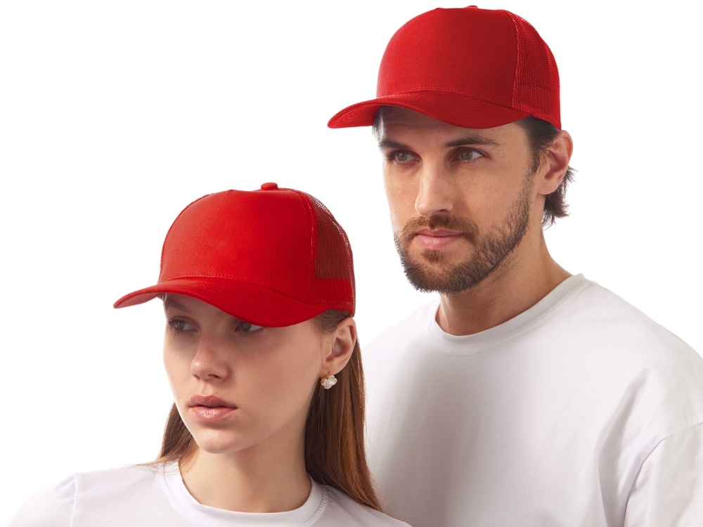 Бейсболка Kansas, красный-0