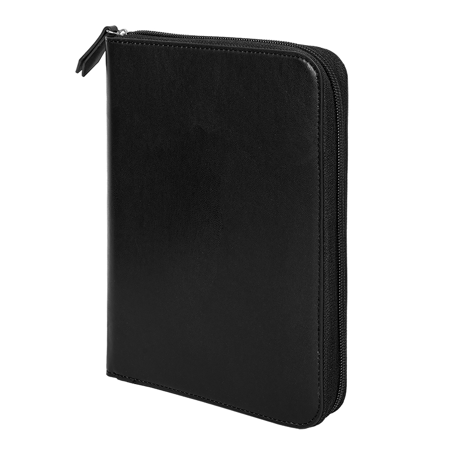 Ежедневник недатированный Chief, A5, на молнии, черный, кремовый блок, подарочная коробка, черный-0