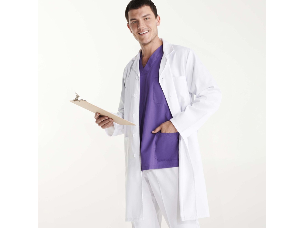 Халат унисекс Vaccine, белый-5