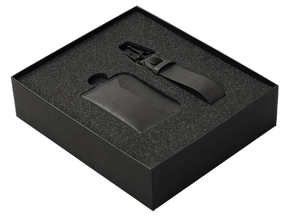 Подарочный набор Long River: картхолдер, ремешок для ключей, черная коробка-1