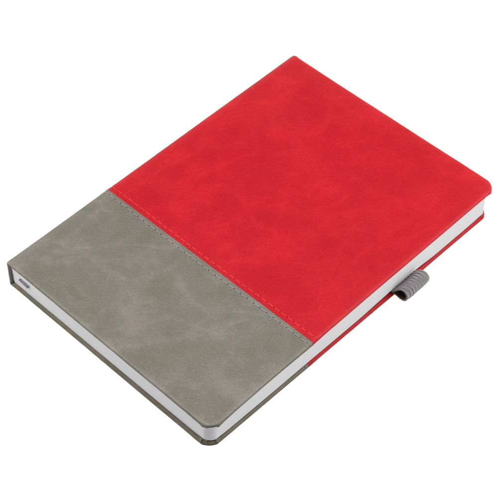 Ежедневник Horizon, недатированный, серый с красным-2