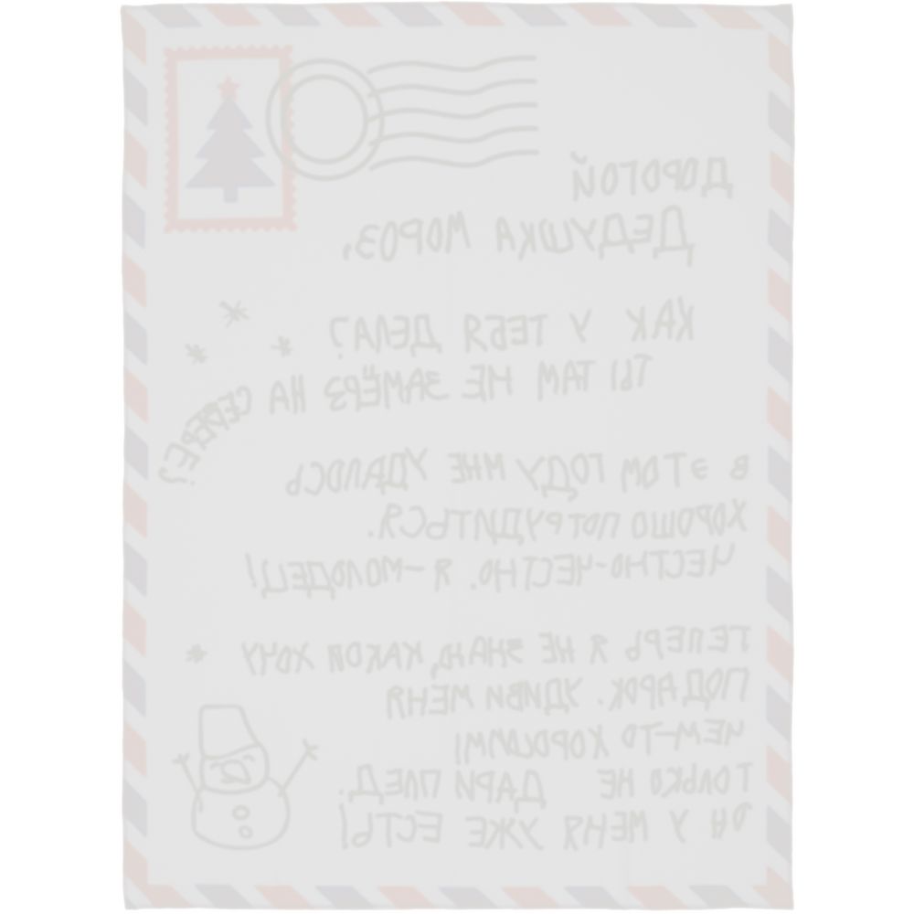 Флисовый плед «Письмо Деду Морозу»-1