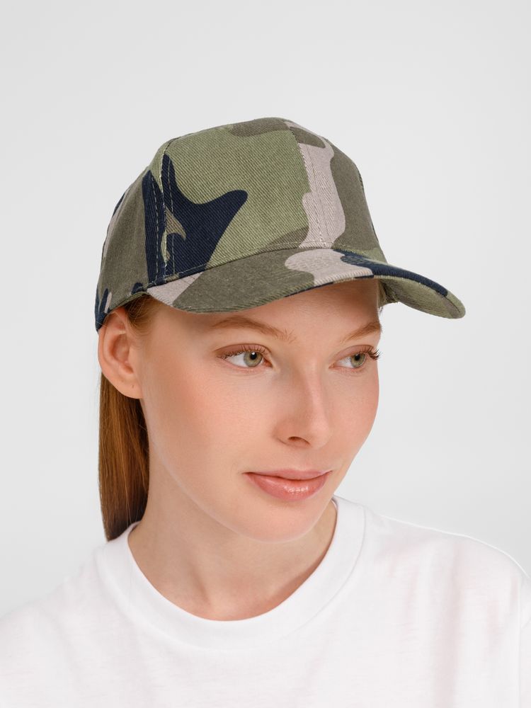 Бейсболка Buffalo, зеленый камуфляж-6