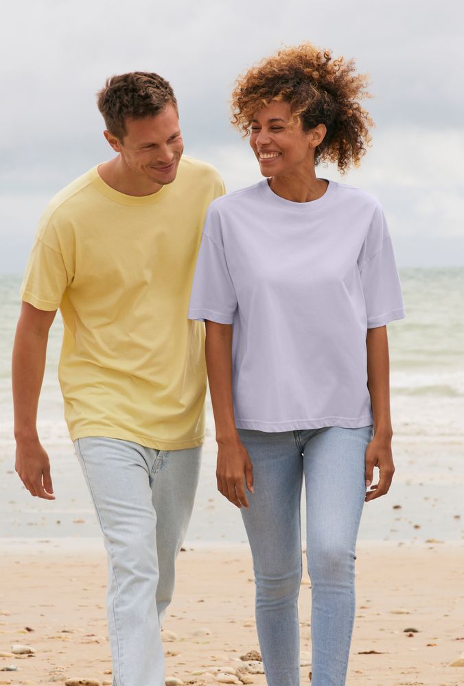 Футболка оверсайз женская Boxy Women, светло-желтая-5