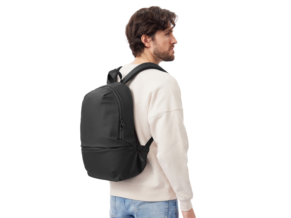 Рюкзак Glam для ноутбука 15'' из мягкой экокожи, черный-14