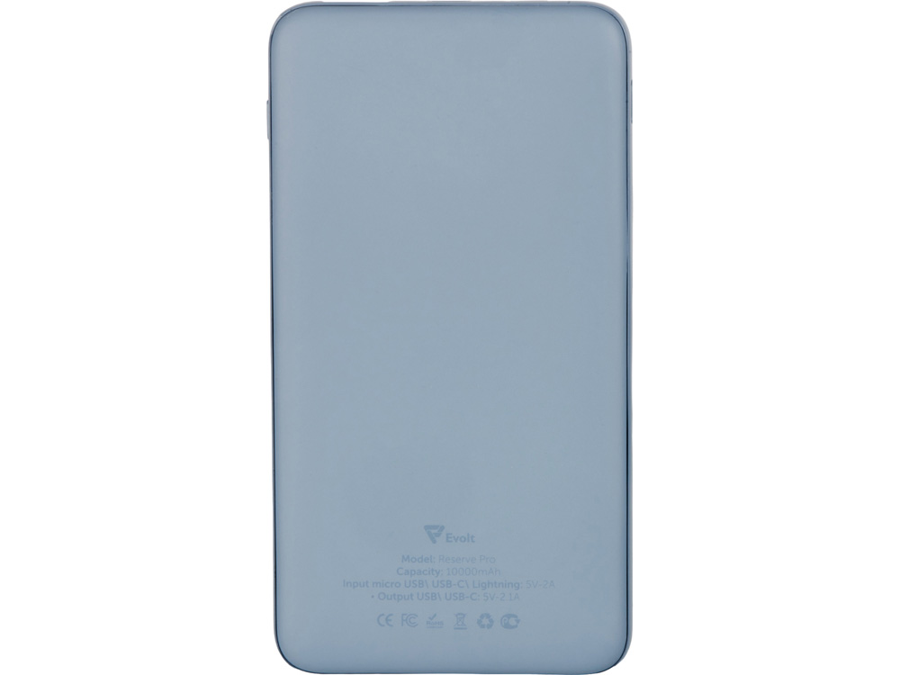 Внешний аккумулятор Reserve Pro, 10 000 mah, антрацит-2