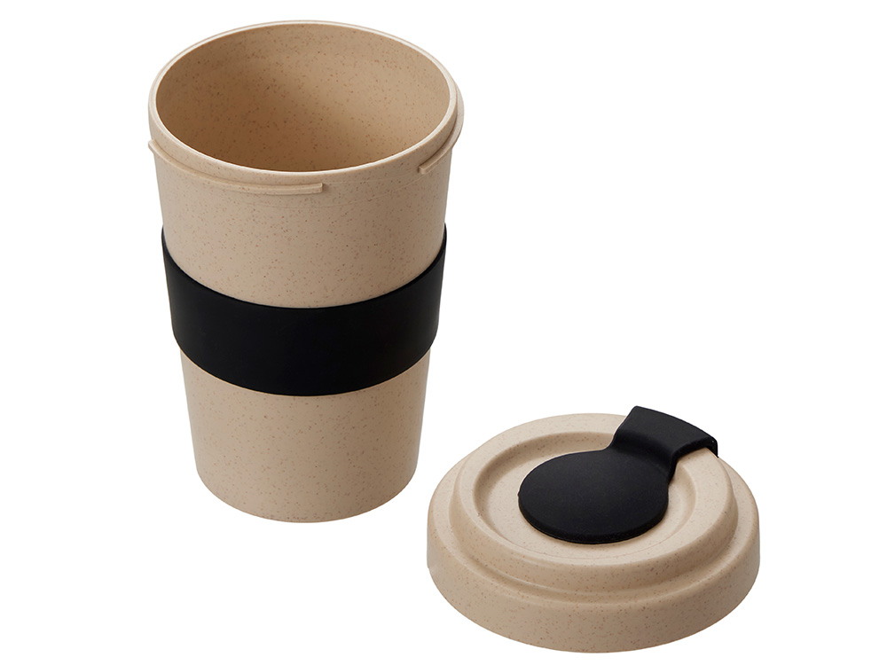 Стакан из пшеничного волокна Flava, черный-1