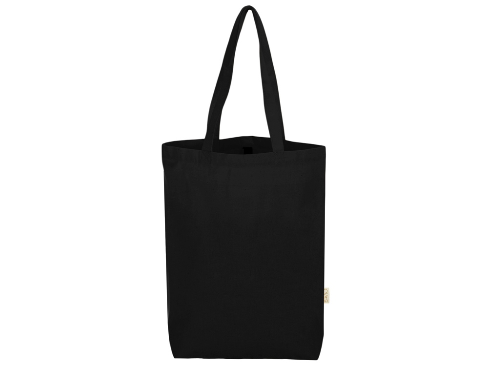 Сумка Fixy из переработанного хлопка с фиксирующей эластичной лентой, черный-4