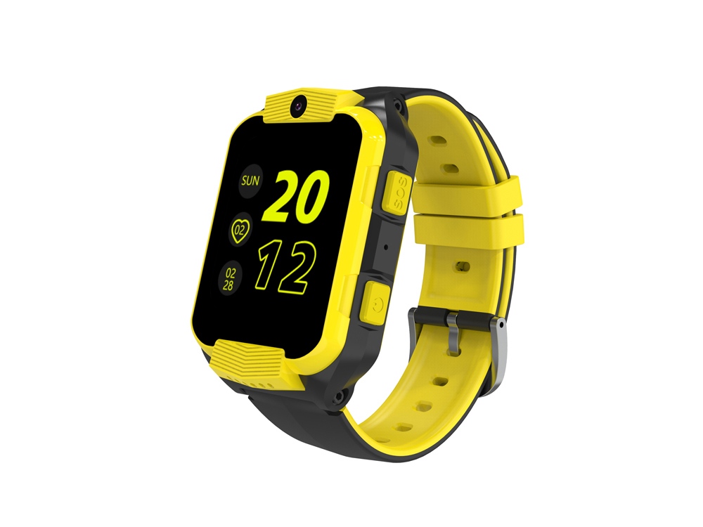 Детские часы Cindy KW-41, IP67, желтый/черный-0