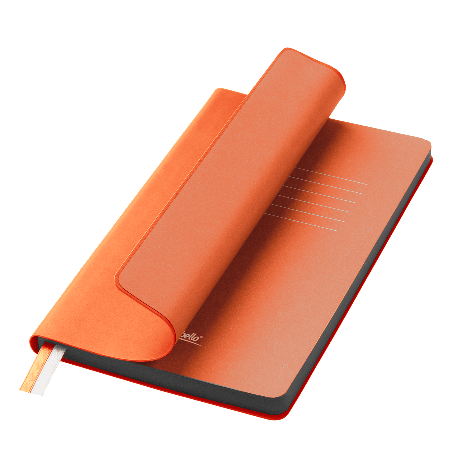 Ежедневник Moon river недатированный, оранжевый-0