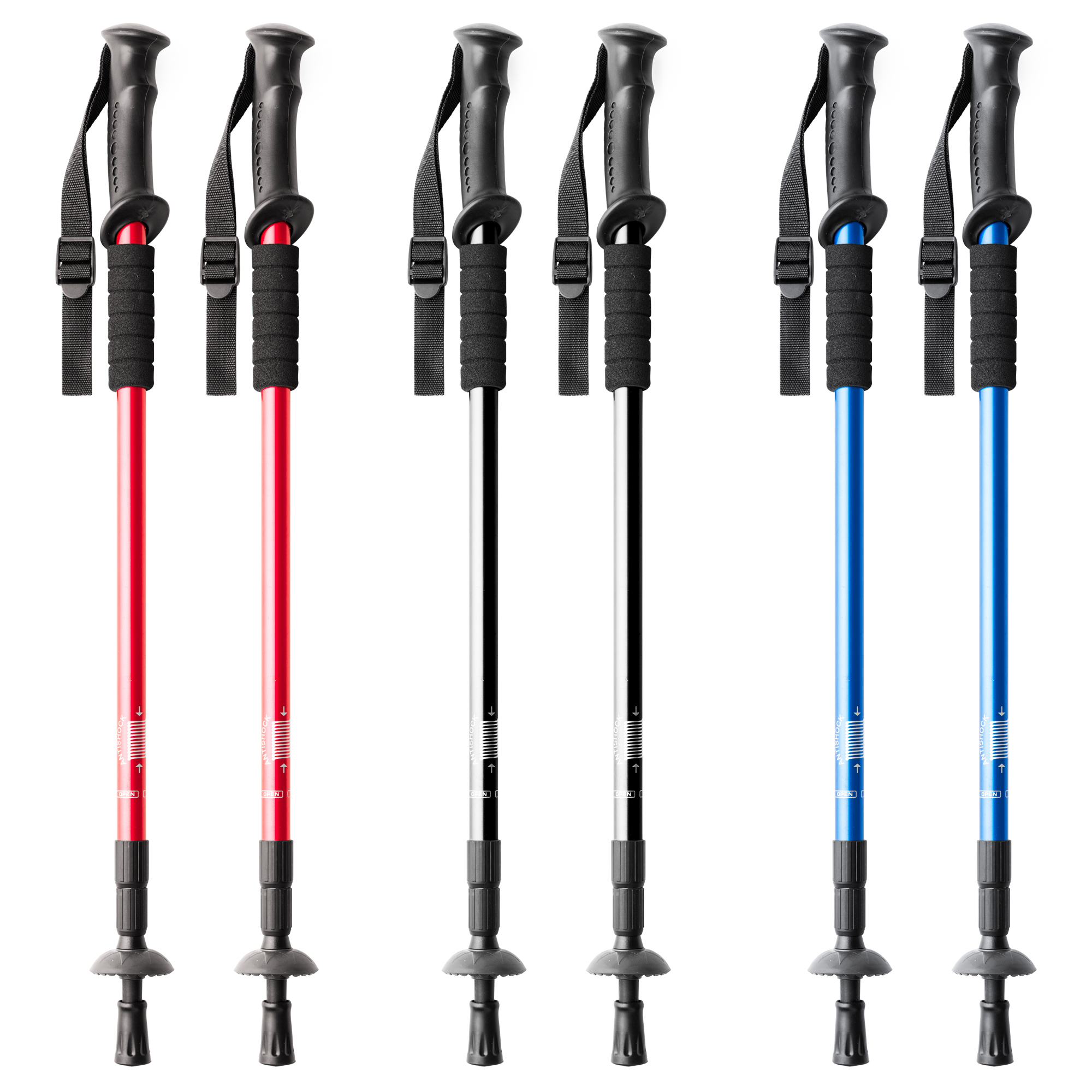 Палки трекинговые VULCAN, Черный-2