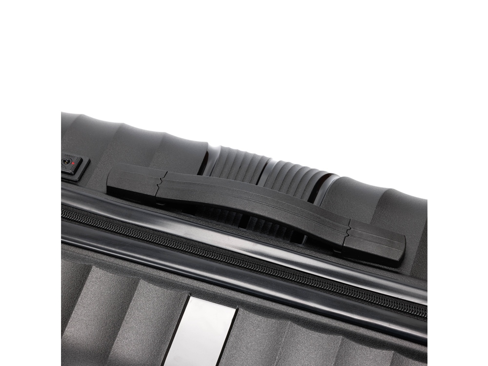 Чемодан TORBER Nevo, чёрный, полипропилен, 49 х 28 х 76 см, 95 л-6