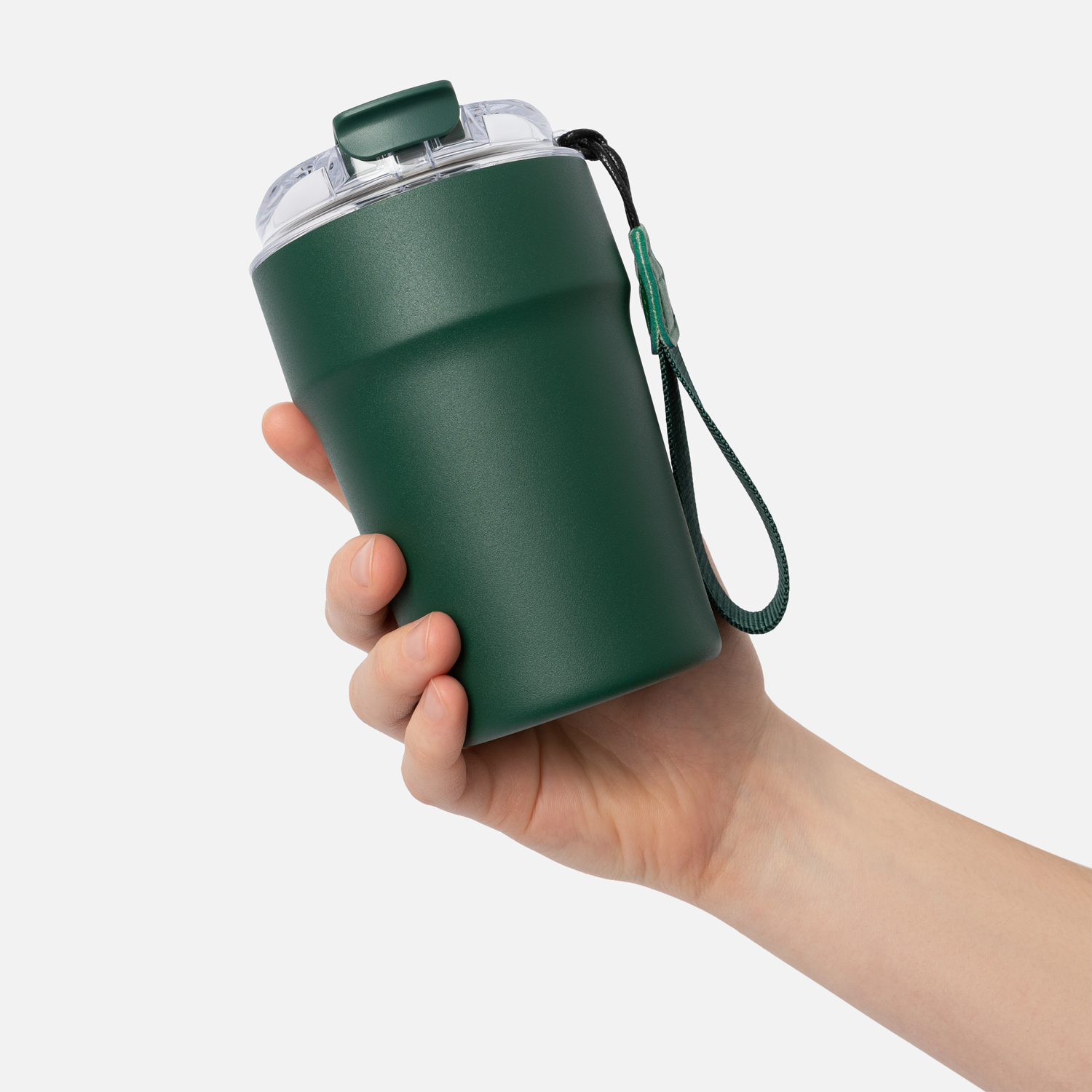 Термокружка вакуумная Монако (Monaco), темно-зеленая-7