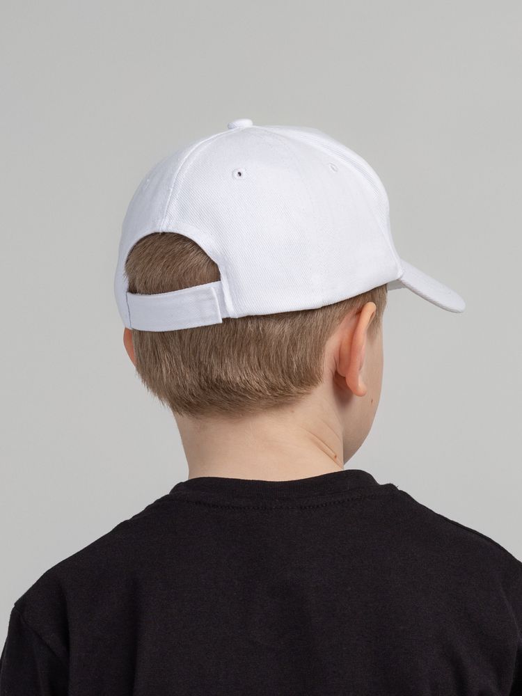 Бейсболка детская Standard Kids, белая-3