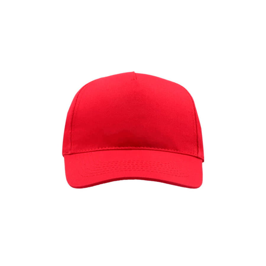 Бейсболка детская KID START FIVE, 5 клиньев, застежка на липучке, красный-3