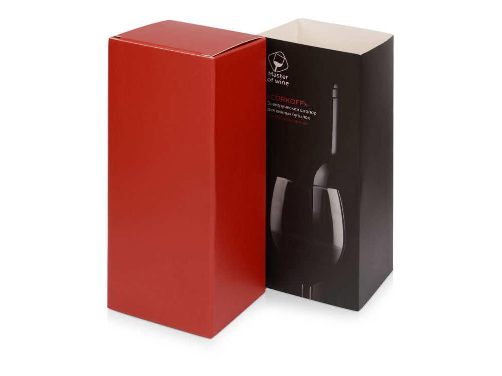 Электрический штопор Corkoff для винных бутылок с покрытием софт тач, черный-7