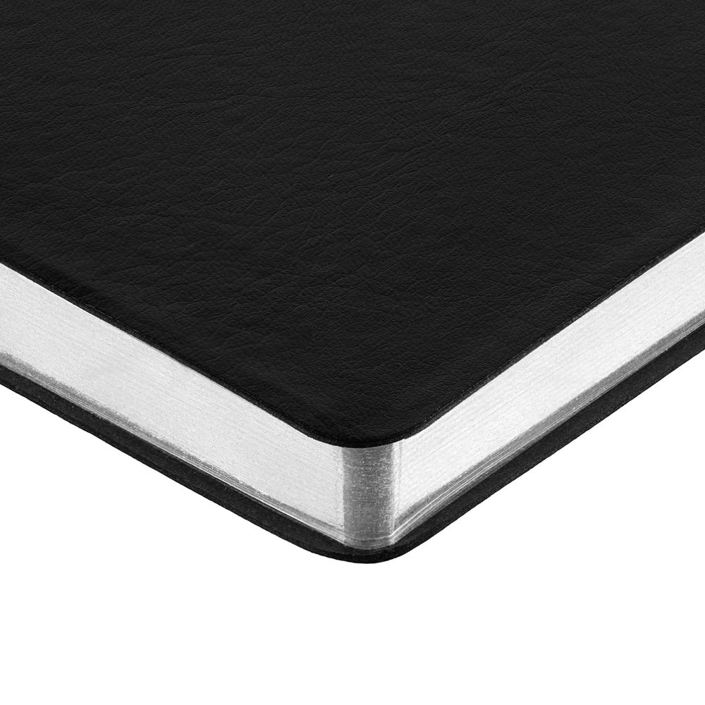 Ежедневник Nebraska Flex, недатированный, черный с серебристым-4