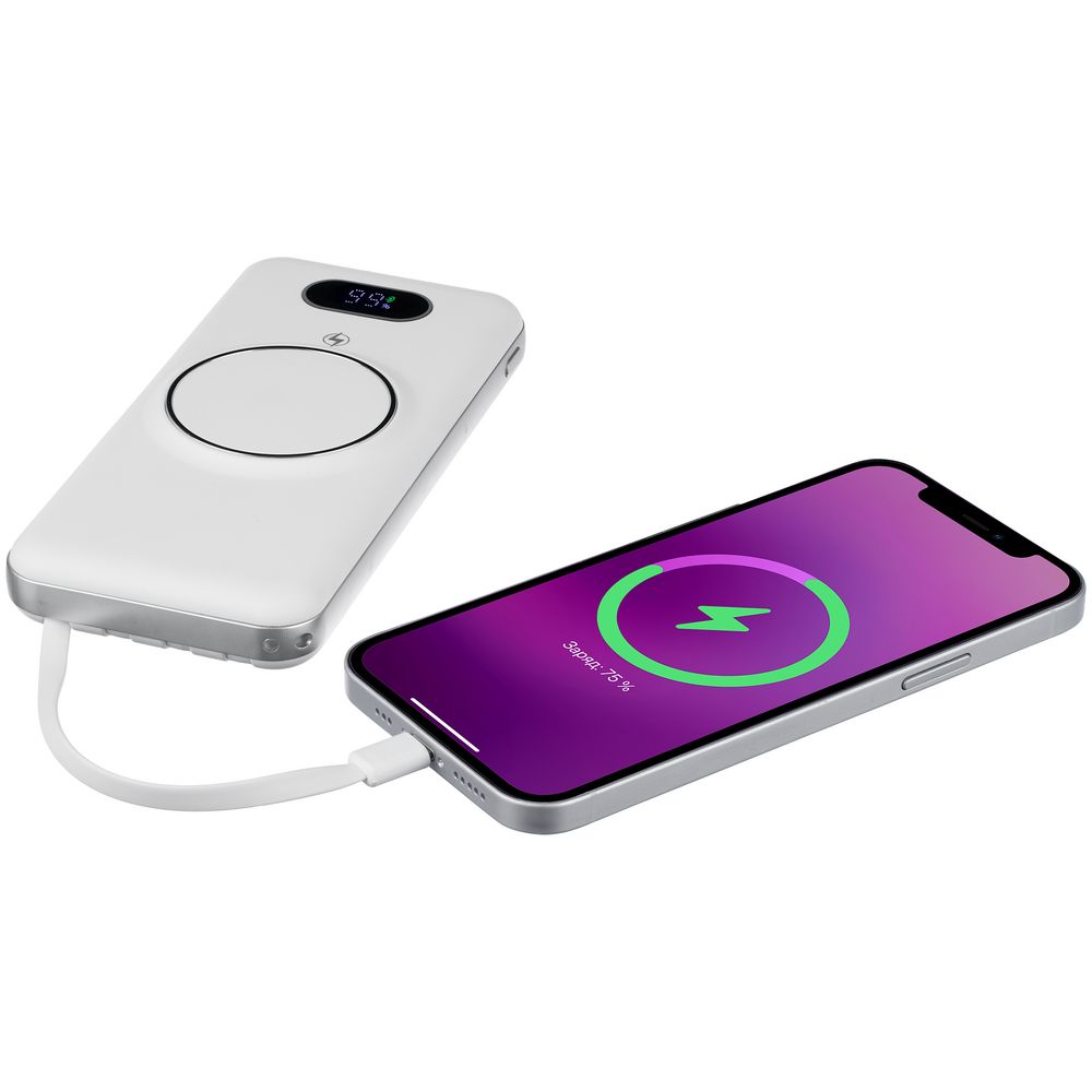 Внешний аккумулятор Omni Pro 10000 мАч, белый-3