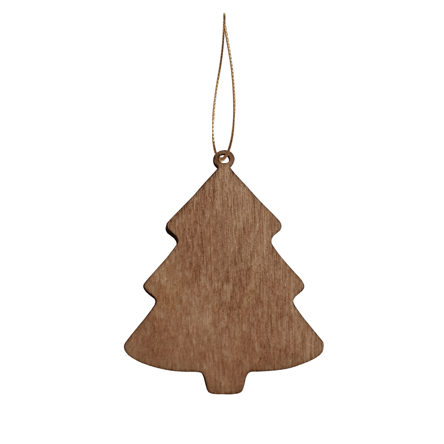 Ёлочная игрушка Ёлочка (белый с золотым )-1