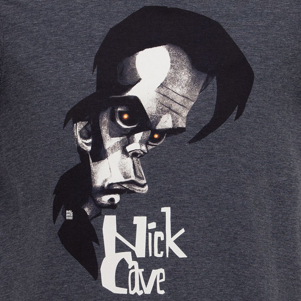 Футболка «Меламед. Nick Cave», темно-синий меланж-3