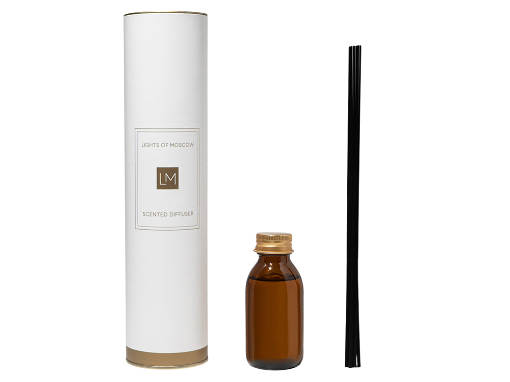 Ароматический диффузор с палочками, Милано: кардамон и перец, пачули, 100 мл (без лого LM)-1